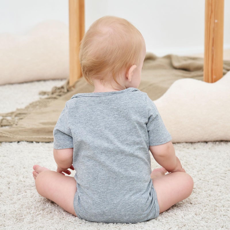 UNICOMIDEA Baby Bodysuit Infant Boys Romper Cute Toddle Rompers Cotton Babysuits Pack My Diapers I M Going Fishing with Daddy Jumpsuit Cute Short Sleeve Comfy Baby Bodysuit - Image 3